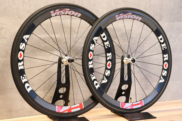 ヴィジョン VISION メトロン METRON デローザ DE ROSA TU カーボン チューブラー ホイールセット カンパニョーロ11/12S 【さいたま浦和店】