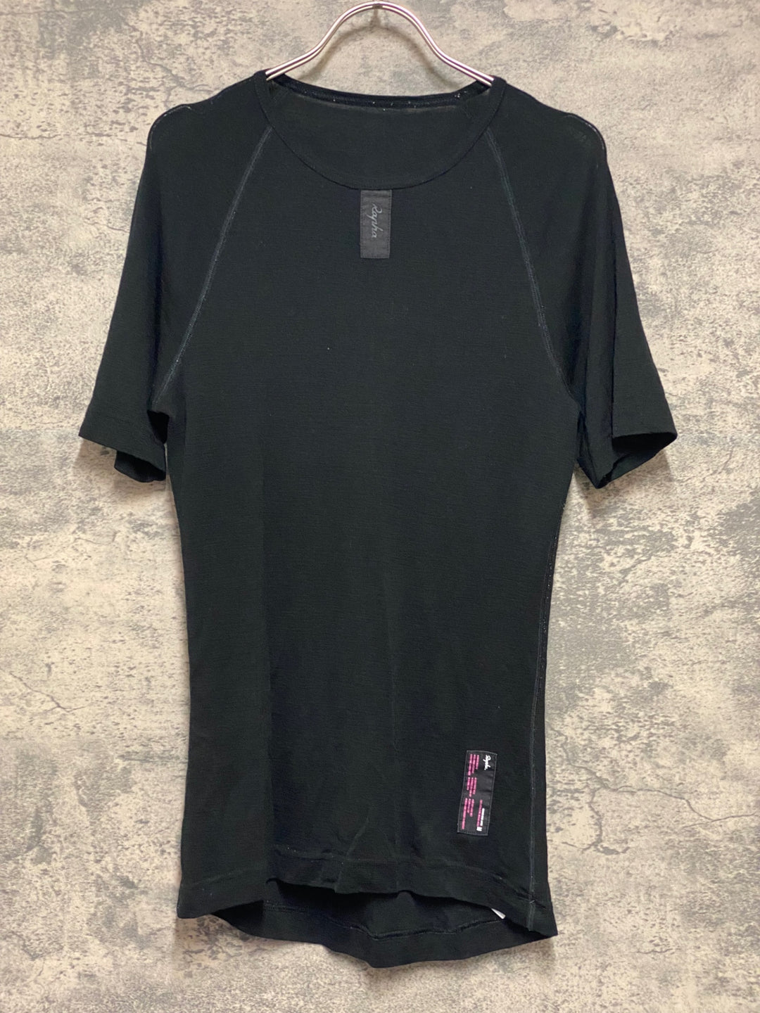 KI188 ラファ Rapha MERINO BASE LAYER 半袖 ベースレイヤー 黒 M