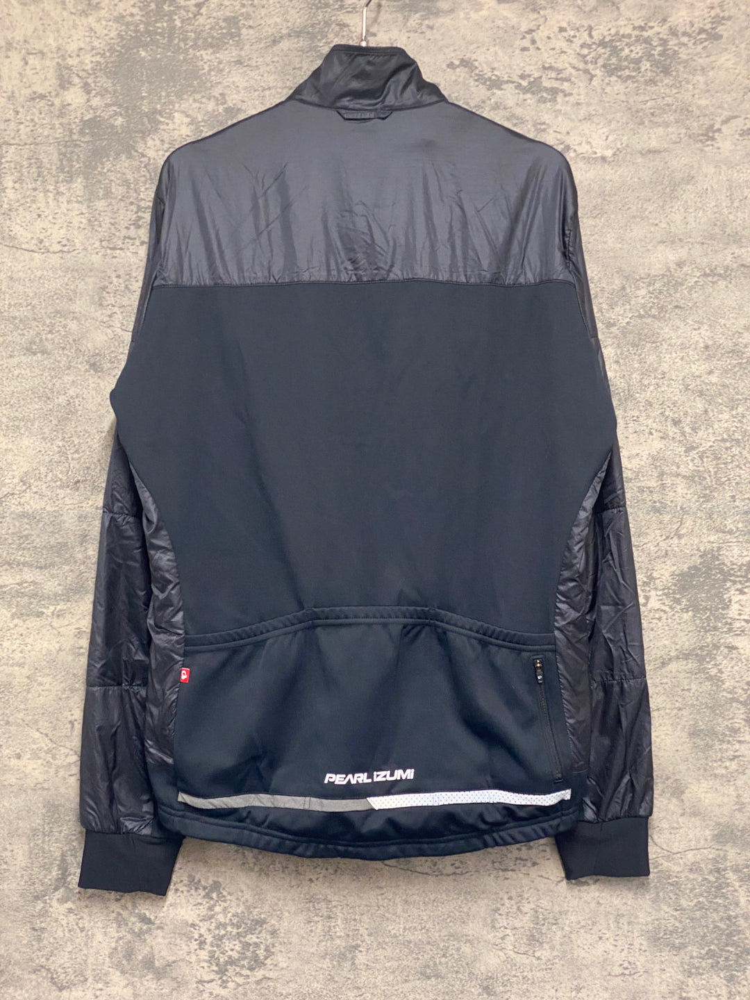 KE427 パールイズミ PEARL iZUMi 長袖 サイクルジャケット 紺 グレー M 裏起毛