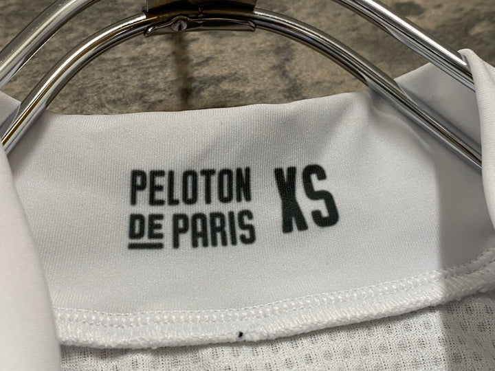 JJ323 プロトンドパリ PELOTON DE PARIS 半袖サイクルジャージ 白緑 XS