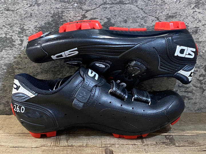 KG383 シディ SIDI TRACE MTB ビンディングシューズ 黒 SPD EU42 ※ペン字あり