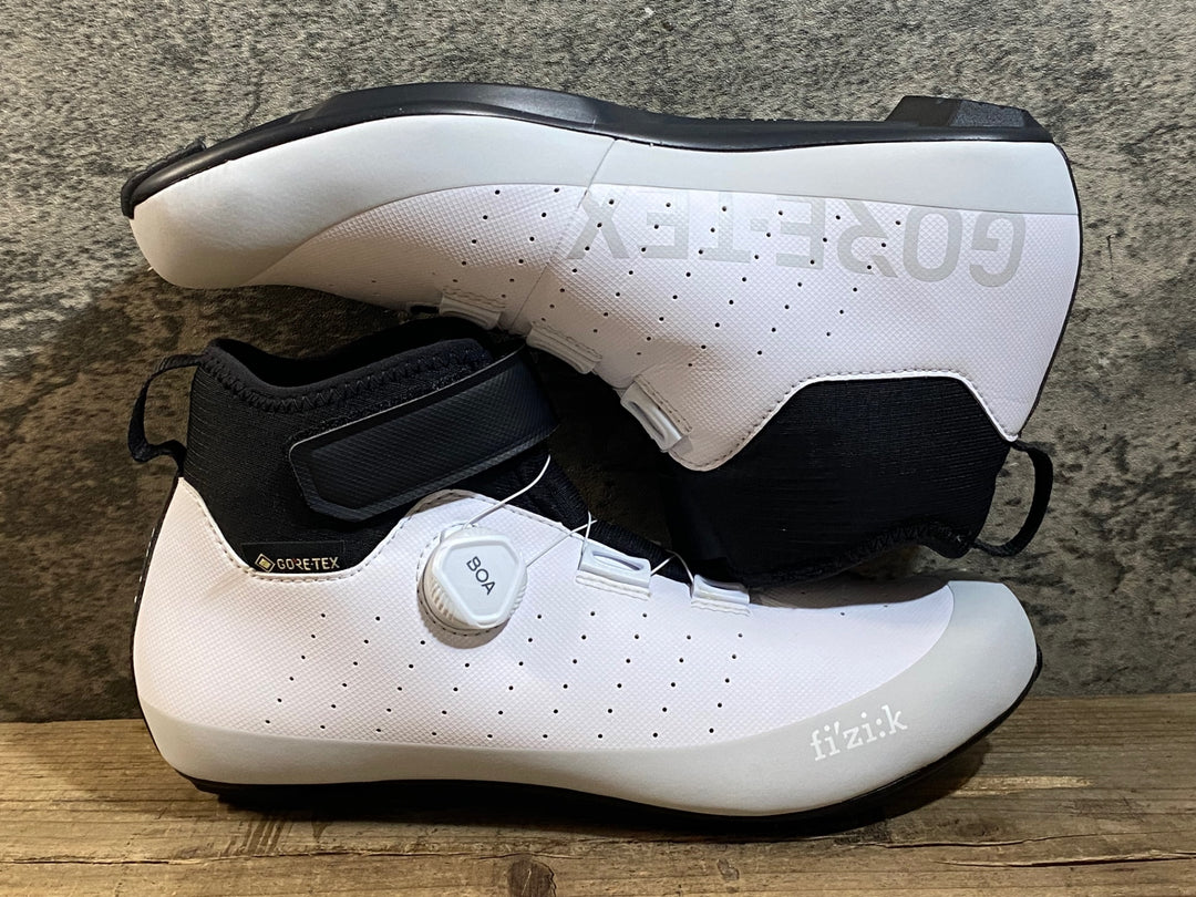 KJ342 フィジーク fizik TEMPO ARTICA GTX ビンディングシューズ 白 EU42