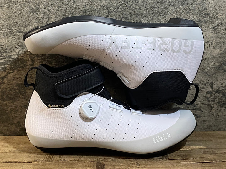 KJ342 フィジーク fizik TEMPO ARTICA GTX ビンディングシューズ 白 EU42