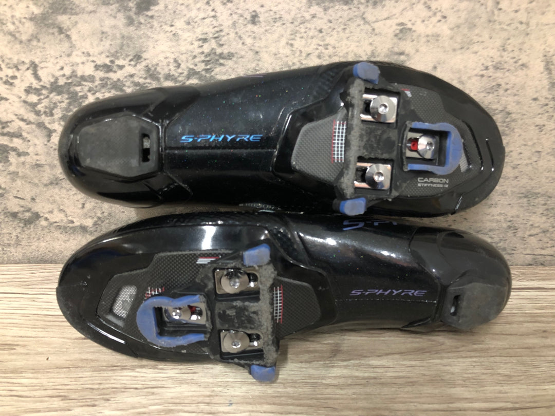 JY348 シマノ SHIMANO S-PHYRE SHRC902S L01 ビンディングシューズ SPD-SL 黒 EU41