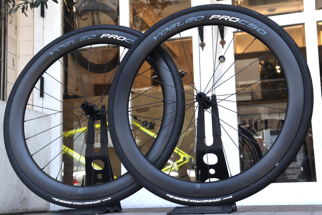 ヨーレオ YOELEO SAT C50 PRO カーボン チューブレスレディ ホイールセット シマノ11/12S  【横浜店】