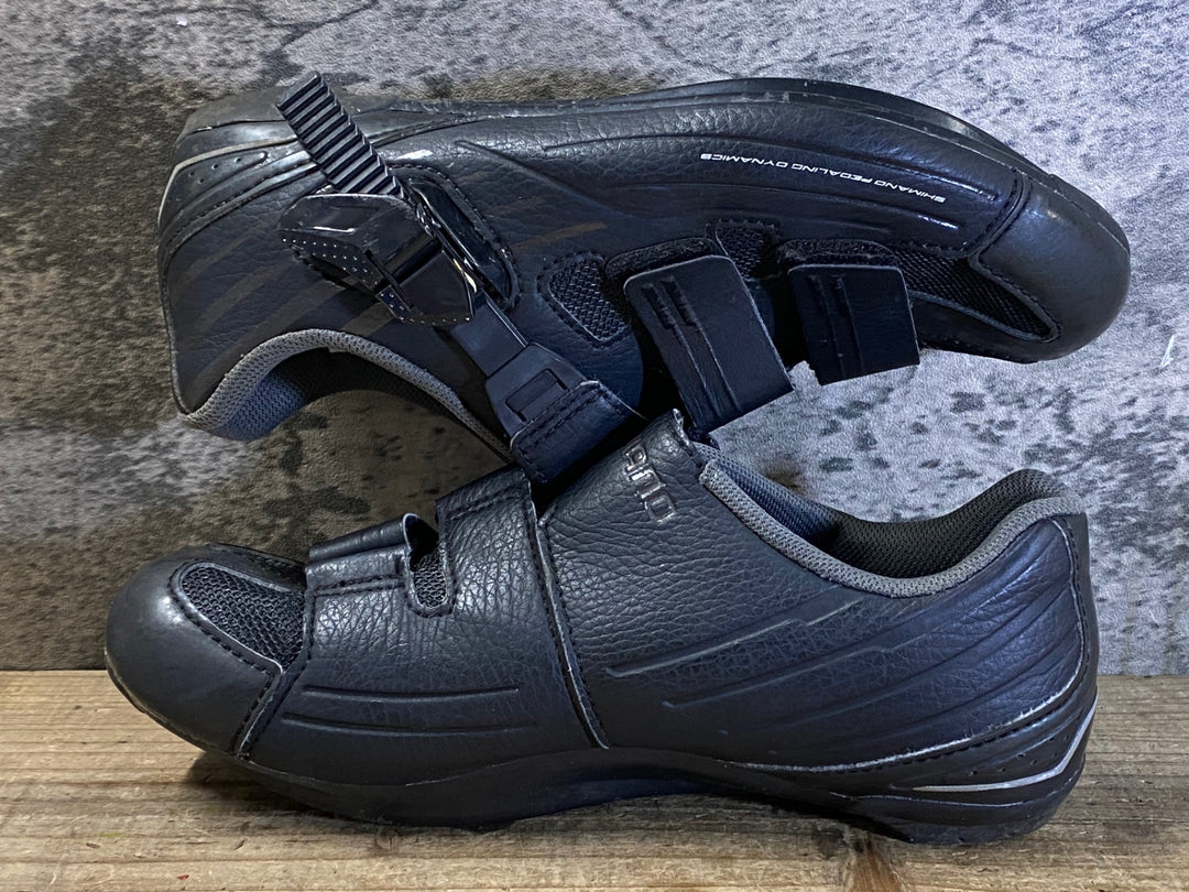 JU552 シマノ SHIMANO RP3 SH-RP300 EL ビンディングシューズ EU37 ブラック 3穴/2穴