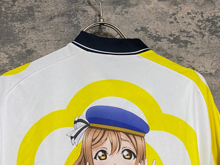 KG888 アウローラ AURORA 半袖 サイクルジャージ 白 黄 XL ラブライブ! サンシャイン!! 国木田花丸 2nd Ver.