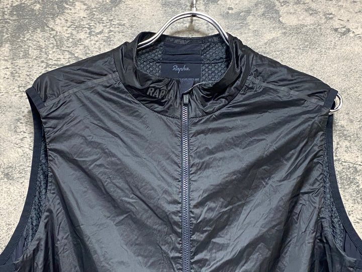 KC674 ラファ Rapha PRO TEAM INSULATED GILET ジレ サイクルベスト 黒 XL 裏起毛