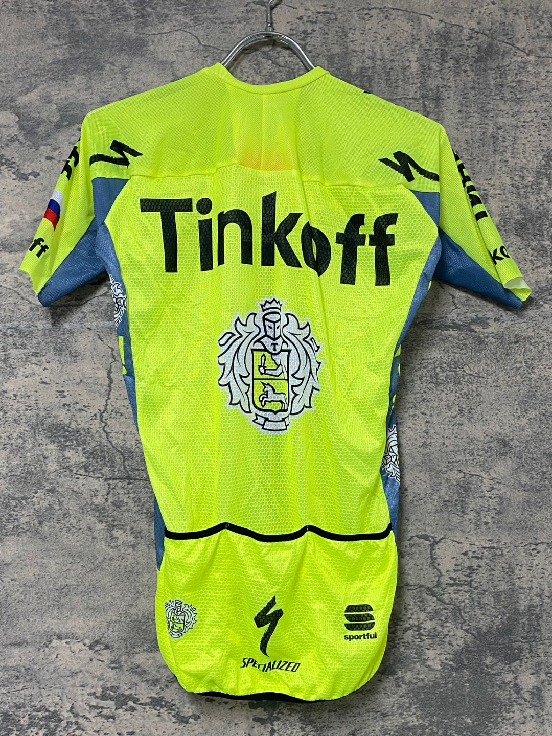 KJ848 スポーツフル sportful ULTRA LIGHT JERSEY 半袖 サイクルジャージ 黄 L TINKOFF