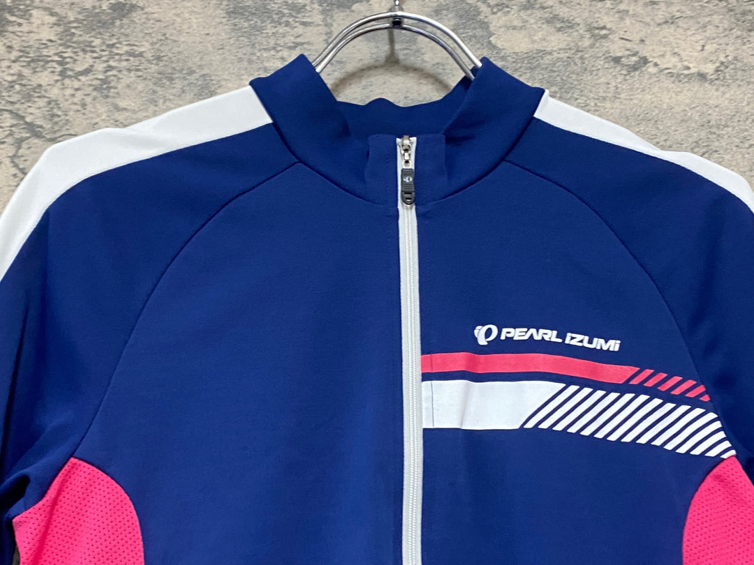 KJ203 パールイズミ PEARL iZUMi 半袖 サイクルジャージ L 紺