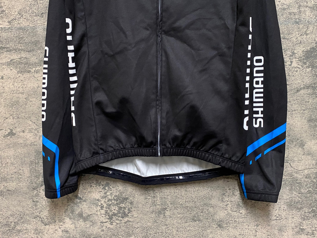 JP693 シマノ SHIMANO 長袖 サイクルジャージ 黒 M 裏起毛
