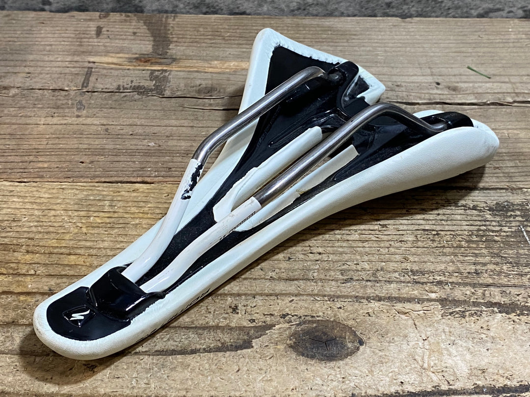 KH187 スペシャライズド SPECIALIZED ROMIN EVO 白 サドル 白 143mm hollow Tiレール