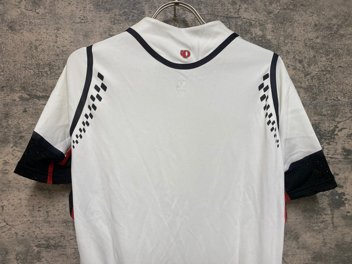 JR170 パールイズミ PEARL iZUMi 半袖サイクルジャージ 白 L