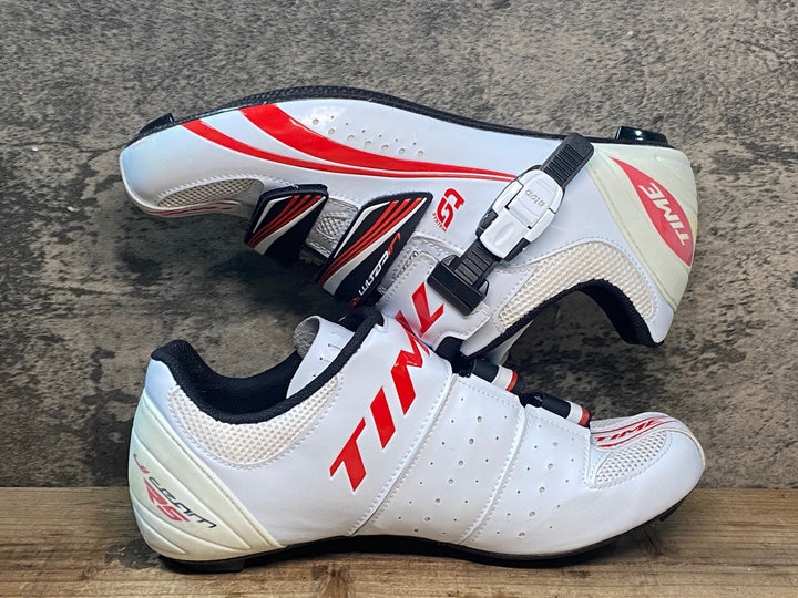 JR517 タイム TIME ULTEAM RS CARBON ビンディングシューズ 白 EU41.5