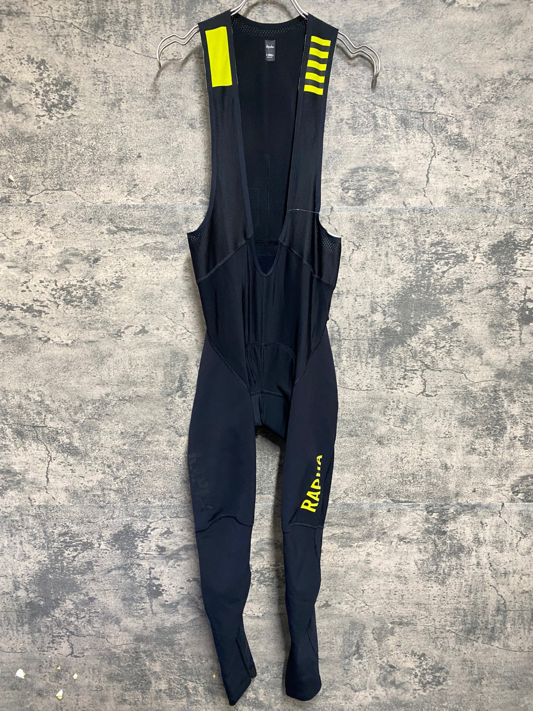 KE080 ラファ Rapha PRO TEAM WINTER TIGHTS WITH PAD ビブタイツ 黒 XS 裏起毛