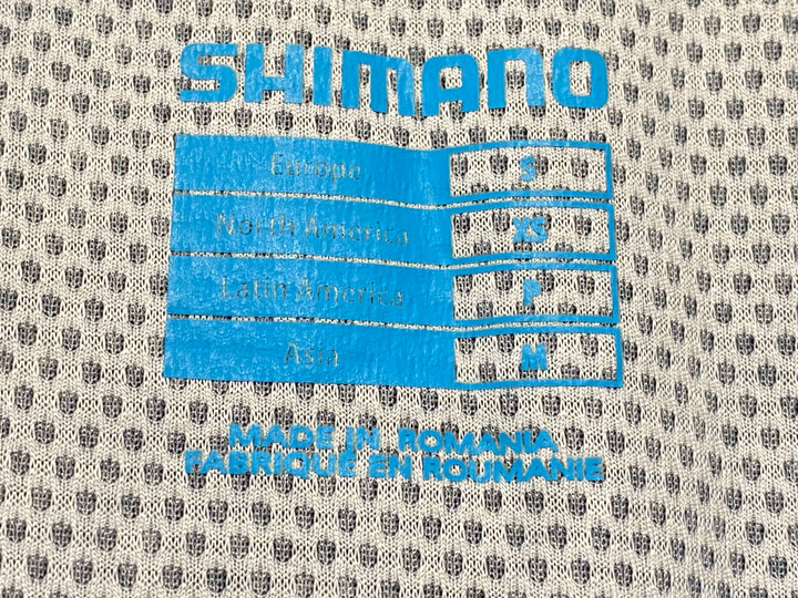 KC598 シマノ SHIMANO 半袖 サイクルジャージ 白黒 ASIA M