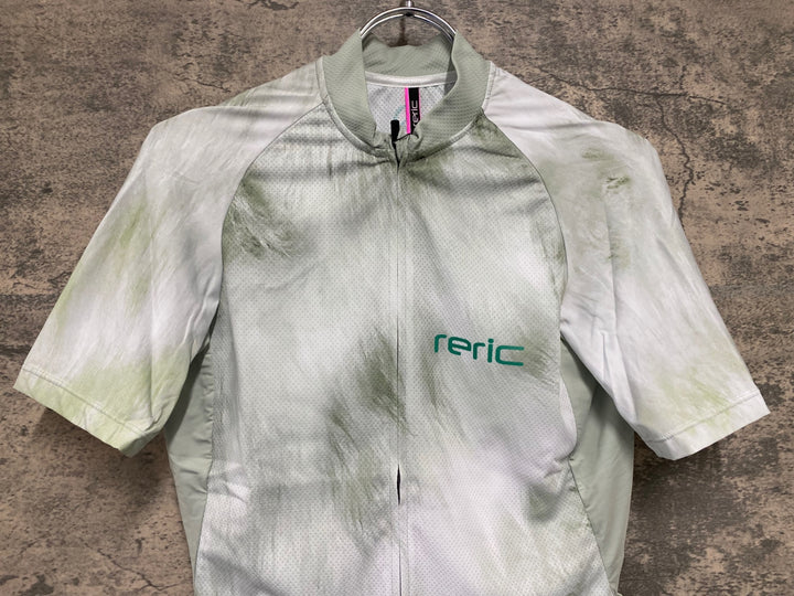JV953 レリック reric Fuzzy Womens Standerd Jersey 半袖サイクルジャージ レディース L 白 レディース