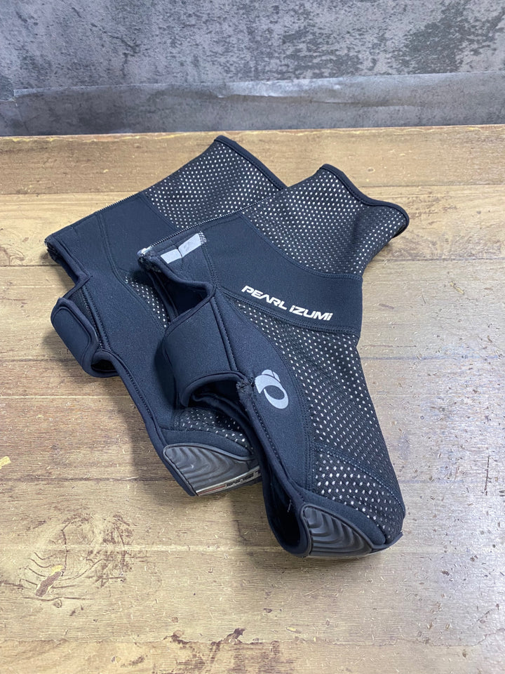 KA757 パールイズミ PEARL iZUMi シューズカバー 黒 L 裏起毛 WINDBREAK TITANIUM