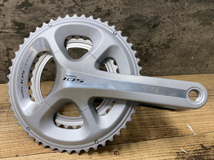 KI380 シマノ SHIMANO 105 FC-5800 クランクセット シルバー 50/34T 165mm BB付属