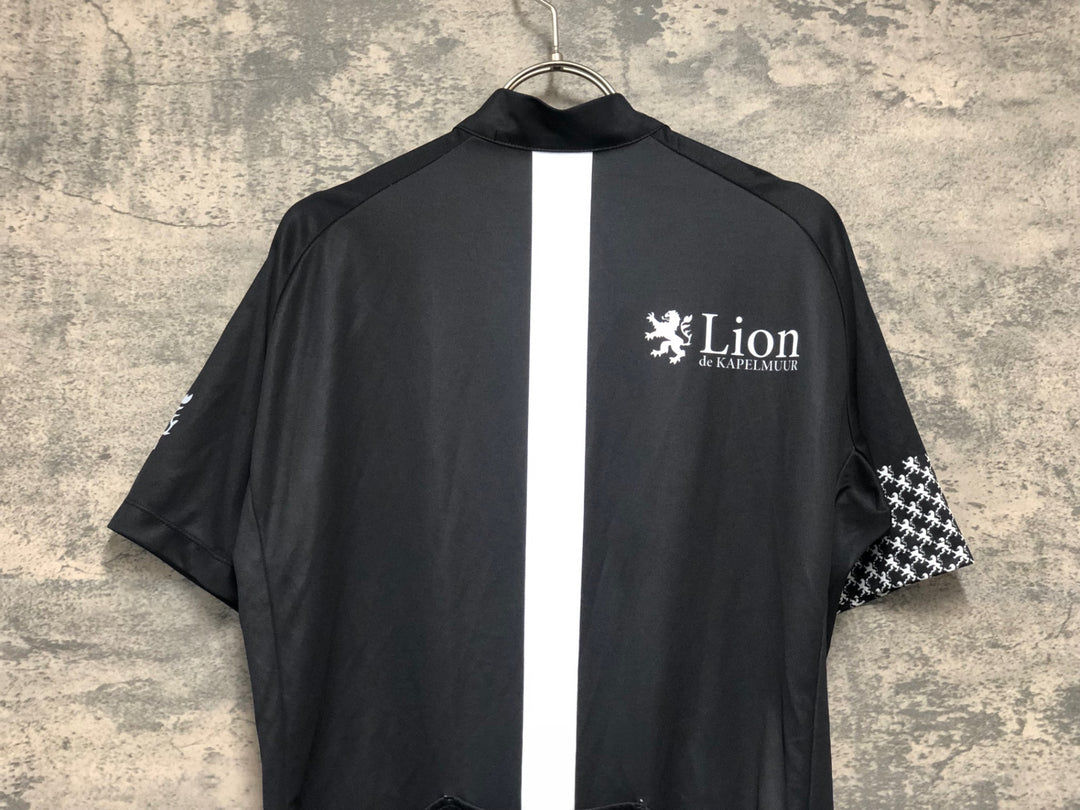 KK792 リオンドカペルミュール Lion de KAPELMUUR 半袖 サイクルジャージ 黒 XL