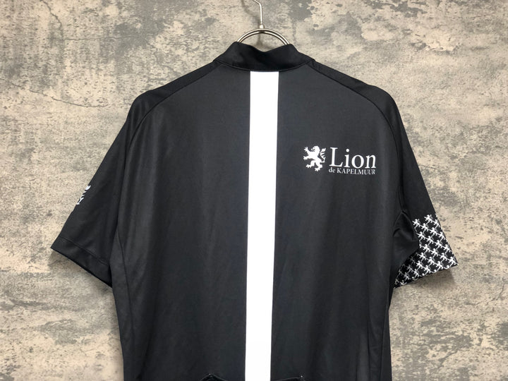 KK792 リオンドカペルミュール Lion de KAPELMUUR 半袖 サイクルジャージ 黒 XL