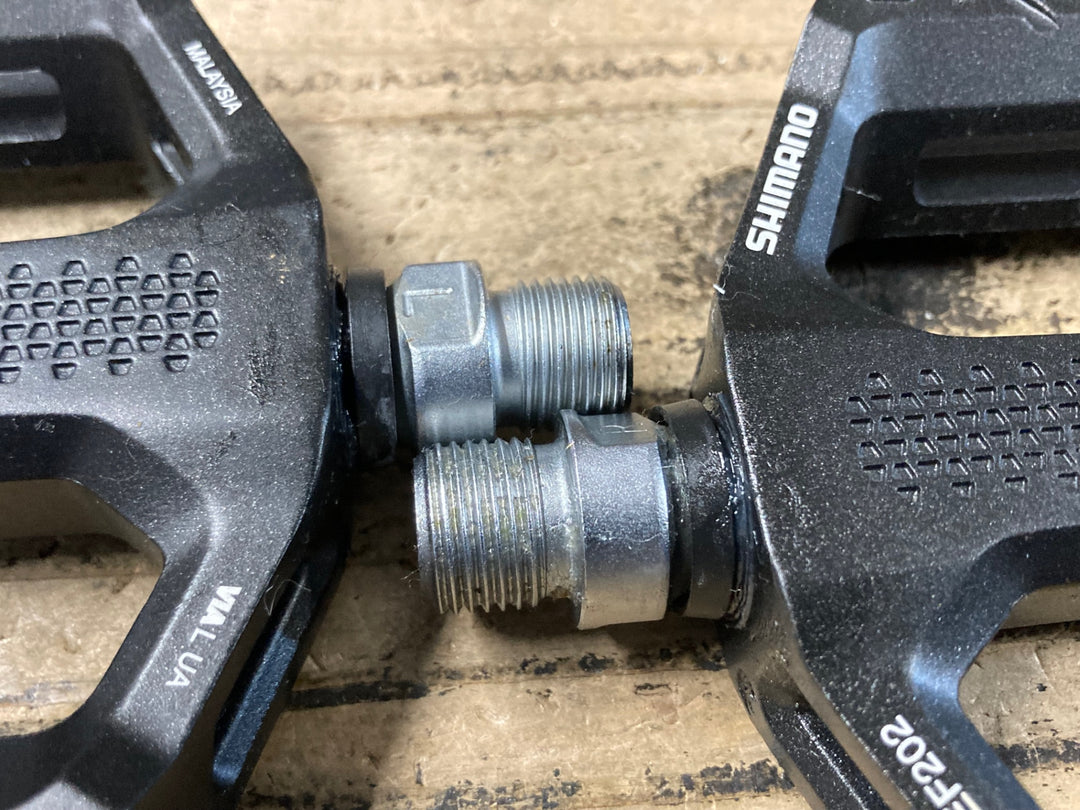 KA099 シマノ SHIMANO PD-EF202 フラットペダル ブラック 未使用品