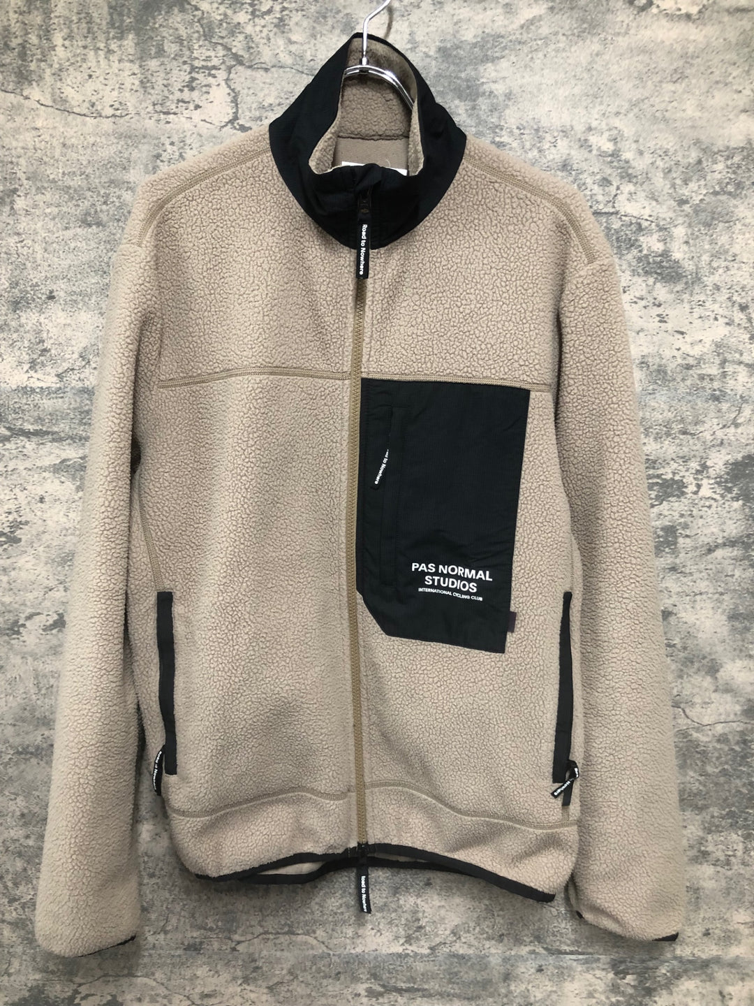 JD963 パスノーマルスタジオ PAS NORMAL STUDIOS Beige Escapism Jacjket 長袖 ボアジャケット サイクルジャケット 薄茶 S 裏起毛