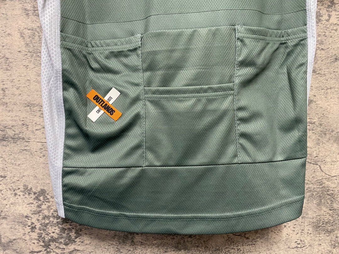 KD392 カフェドシクリステ Cafe du Cycliste ベティ BETTY V2 半袖 サイクルジャージ グラベル 緑 M