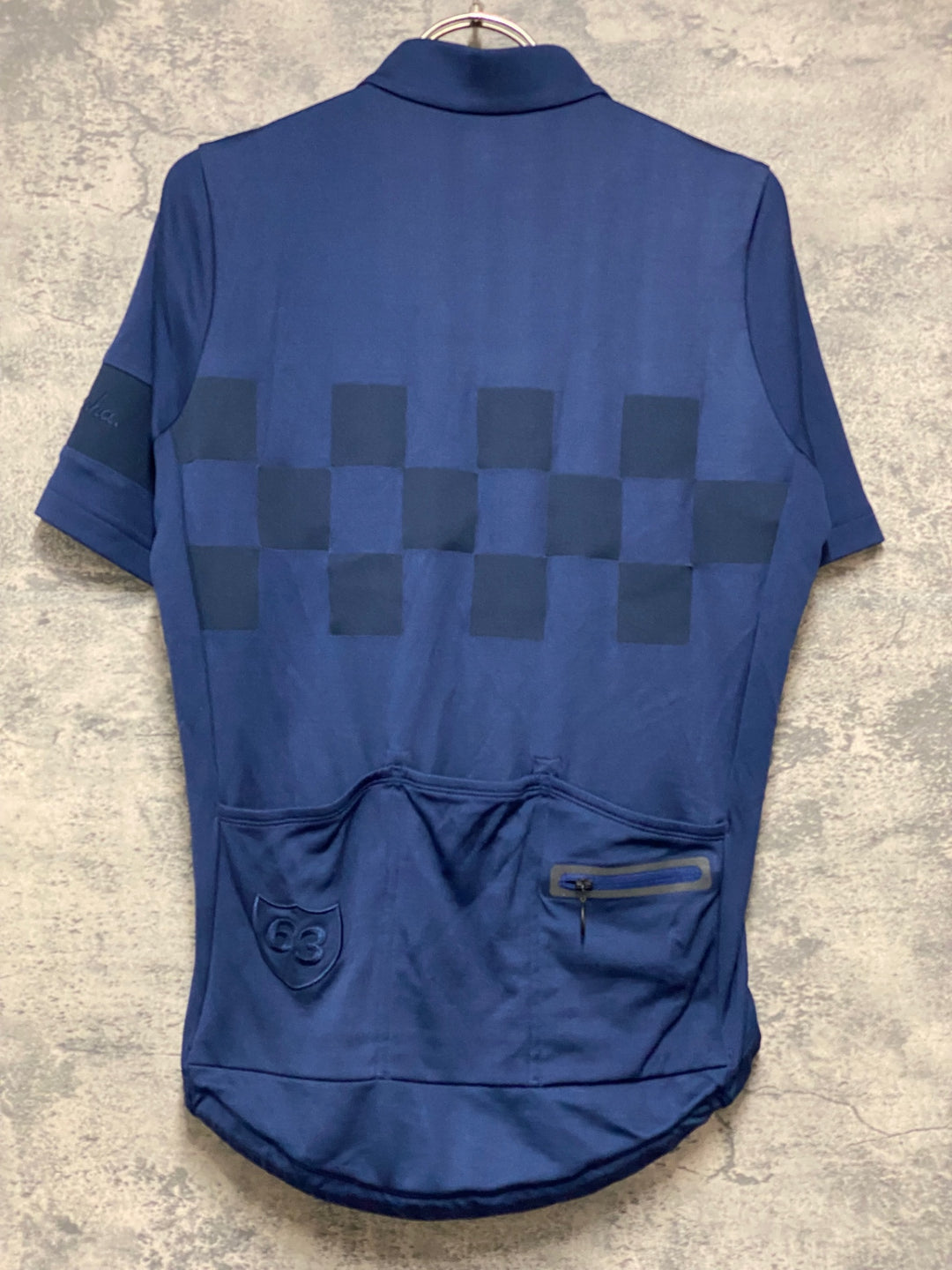 JS466 ラファ Rapha CHECK JERSEY 半袖 サイクルジャージ 濃紺 S