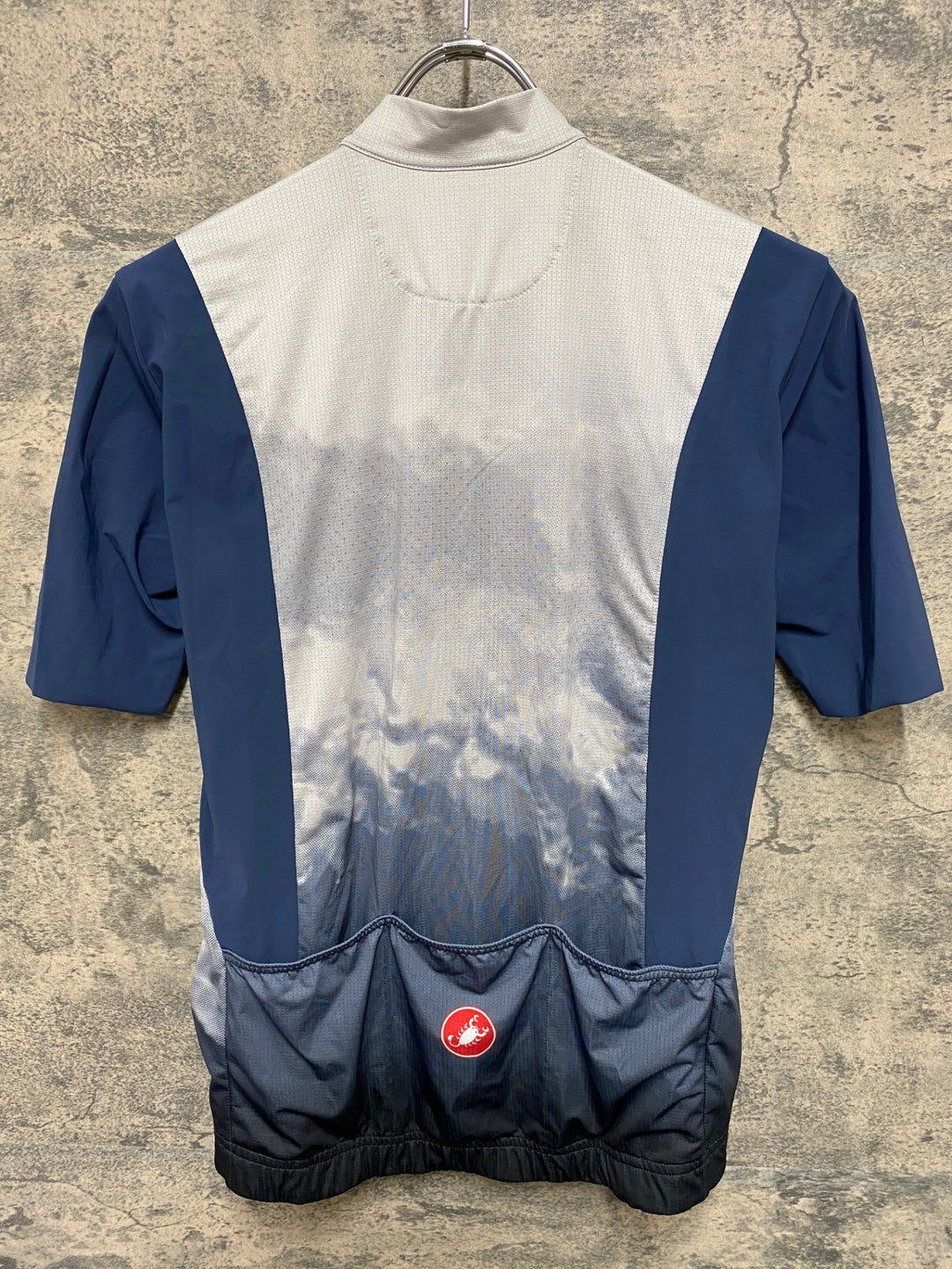 JZ674 カステリ CASTELLI ポールヴィリ POLVERE JERSEY 半袖 サイクルジャージ Mサイズ グレー