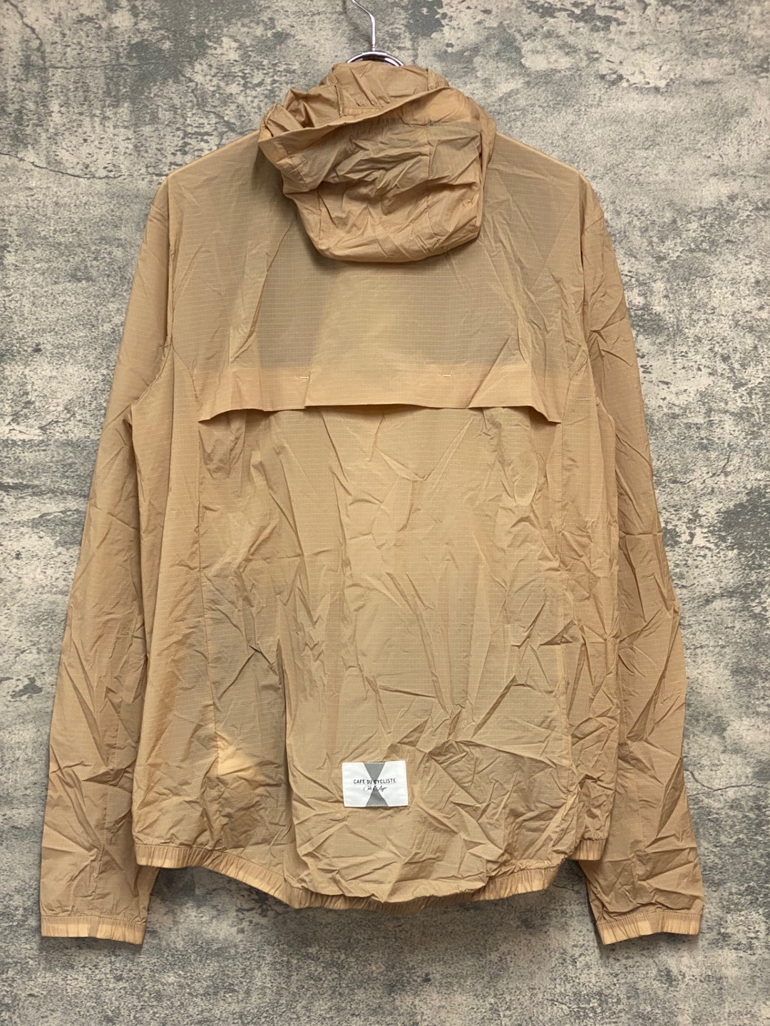 JY661 カフェドシクリステ CAFE DU CYCLISTE 長袖 フーディ ウィンドブレーカー 薄茶 L