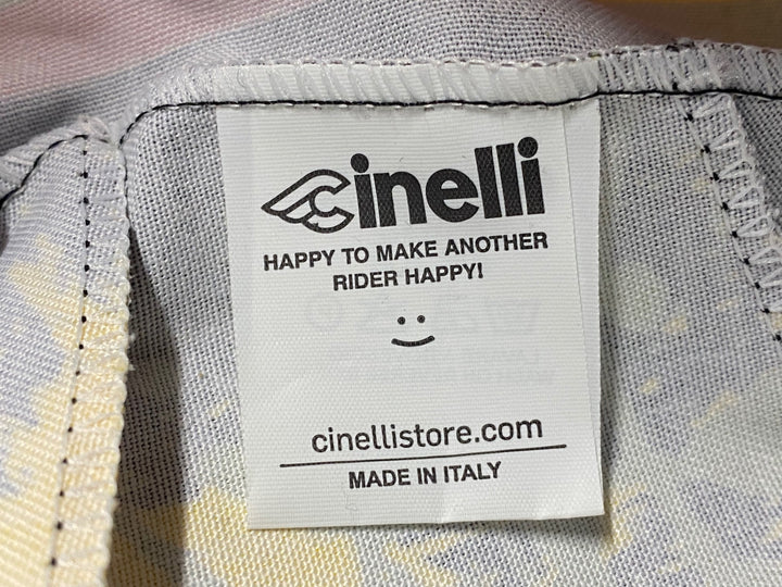 KD638 チネリ CINELLI サイクルキャップ 黒黄赤 サイズフリー