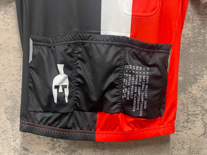 JI065 ルコル LE COL 半袖 サイクルジャージ 白 黒 L FABIAN CANCELLARA