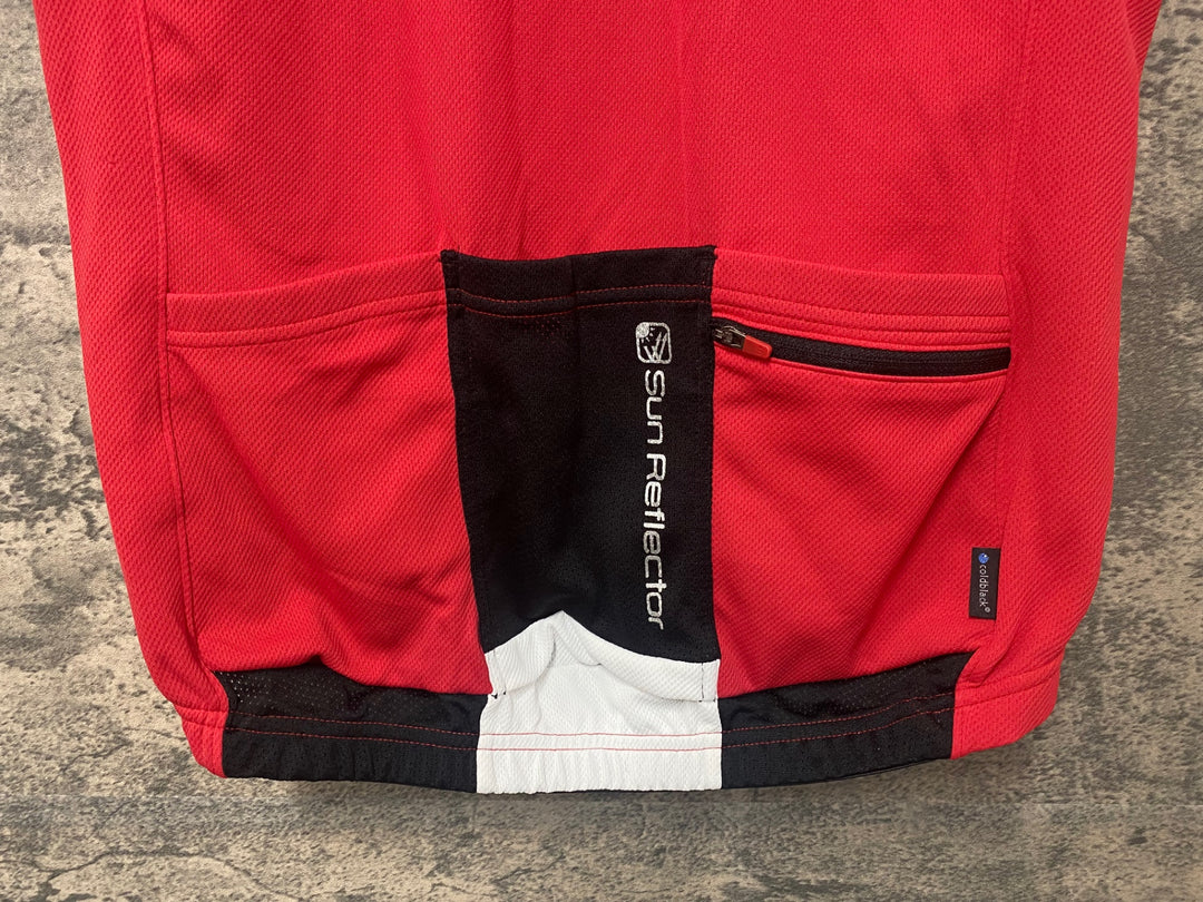 JH183 パールイズミ PEARL iZUMi 半袖 サイクルジャージ 赤 レディース L
