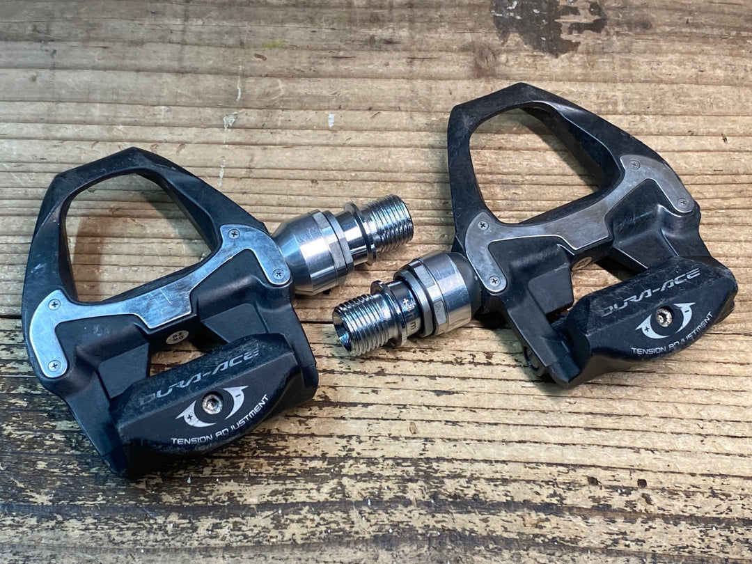 JI434 シマノ SHIMANO デュラエース DURA-ACE PD-9000 ビンディングペダル SPD-SL +4mmシャフト