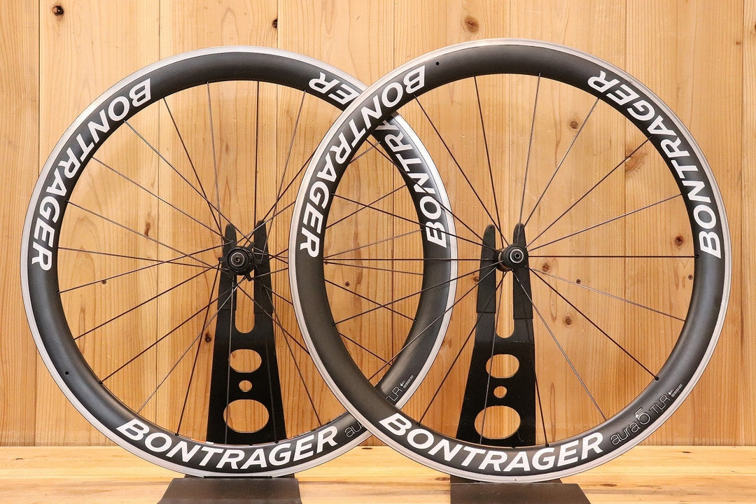 ボントレガー BONTRAGER オーラ AURA 5 TLR アルミ カーボン チューブレスレディ ホイールセット シマノ 11S/12S 【芦屋店】