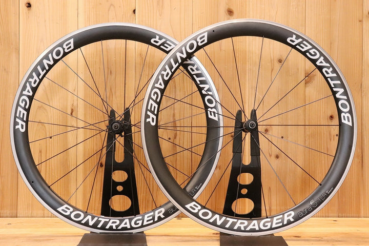 ボントレガー BONTRAGER オーラ AURA 5 TLR アルミ カーボン チューブレスレディ ホイールセット シマノ 11S/12S 【芦屋店】