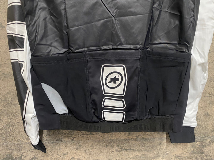 JQ935 アソス ASSOS iJ.shaq Uno 長袖 サイクルジャケット 白 黒 M 裏起毛