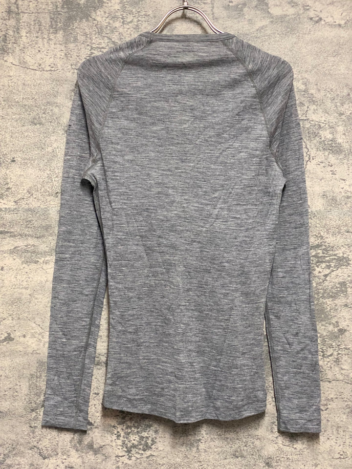 KI187 ラファ Rapha MERINO BASE LAYER 長袖 ベースレイヤー グレー S