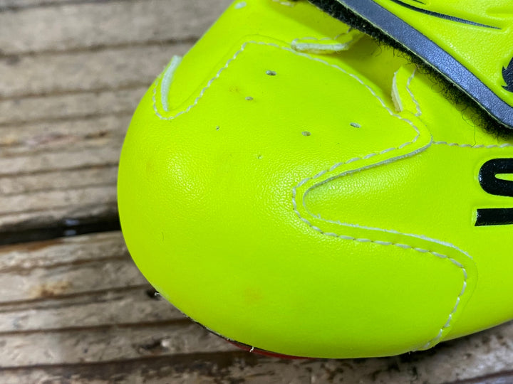 KG411 シディ SIDI TRACE MTB ビンディングシューズ 2穴 蛍光イエロー EU40 ※ペン字あり