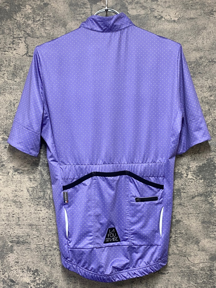KS225 カフェドシクリステ cafe du cycliste FLEURETTE 半袖 サイクルジャージ 紫 XS