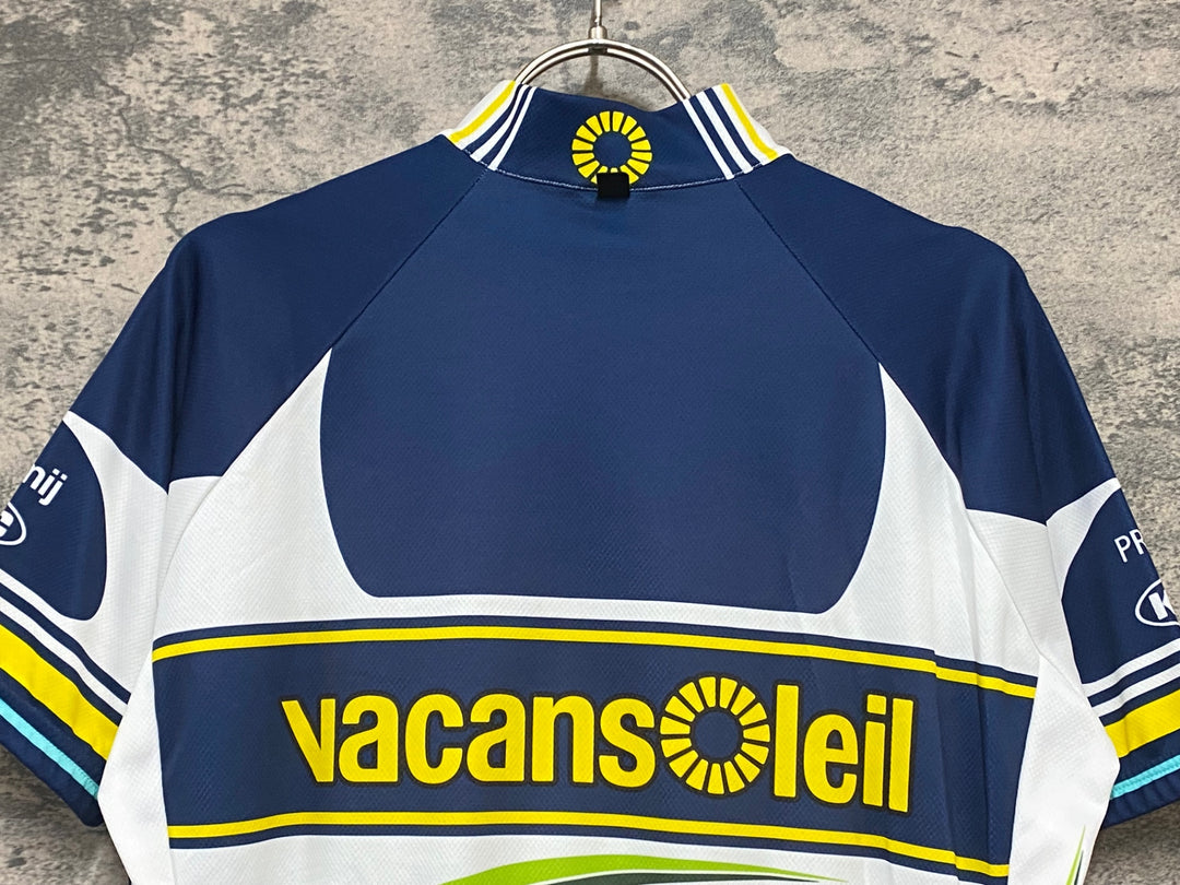 KB713 サンティーニ Santini 半袖 サイクルジャージ ハーフジップ 総柄 L vacansoleil