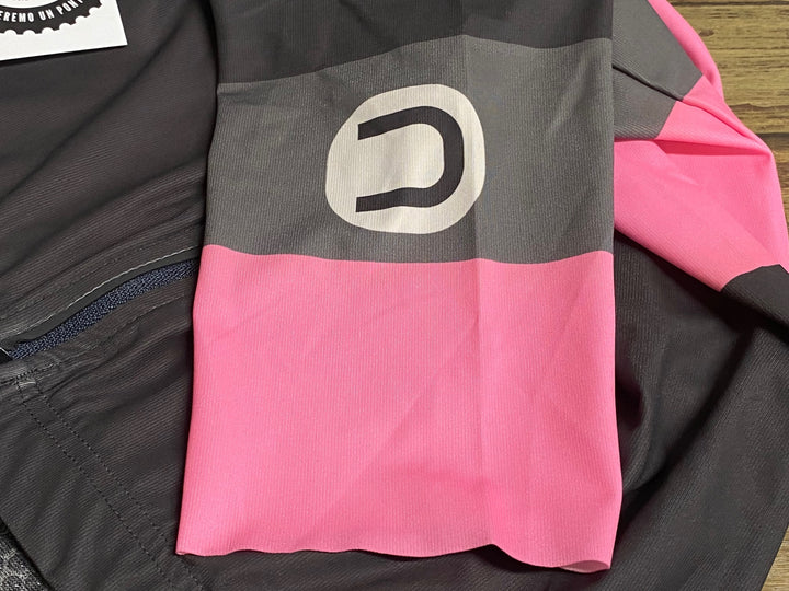 KM232 ドットアウト DOTOUT COMBAT JERSEY 半袖 サイクルジャージ ピンク グレー M