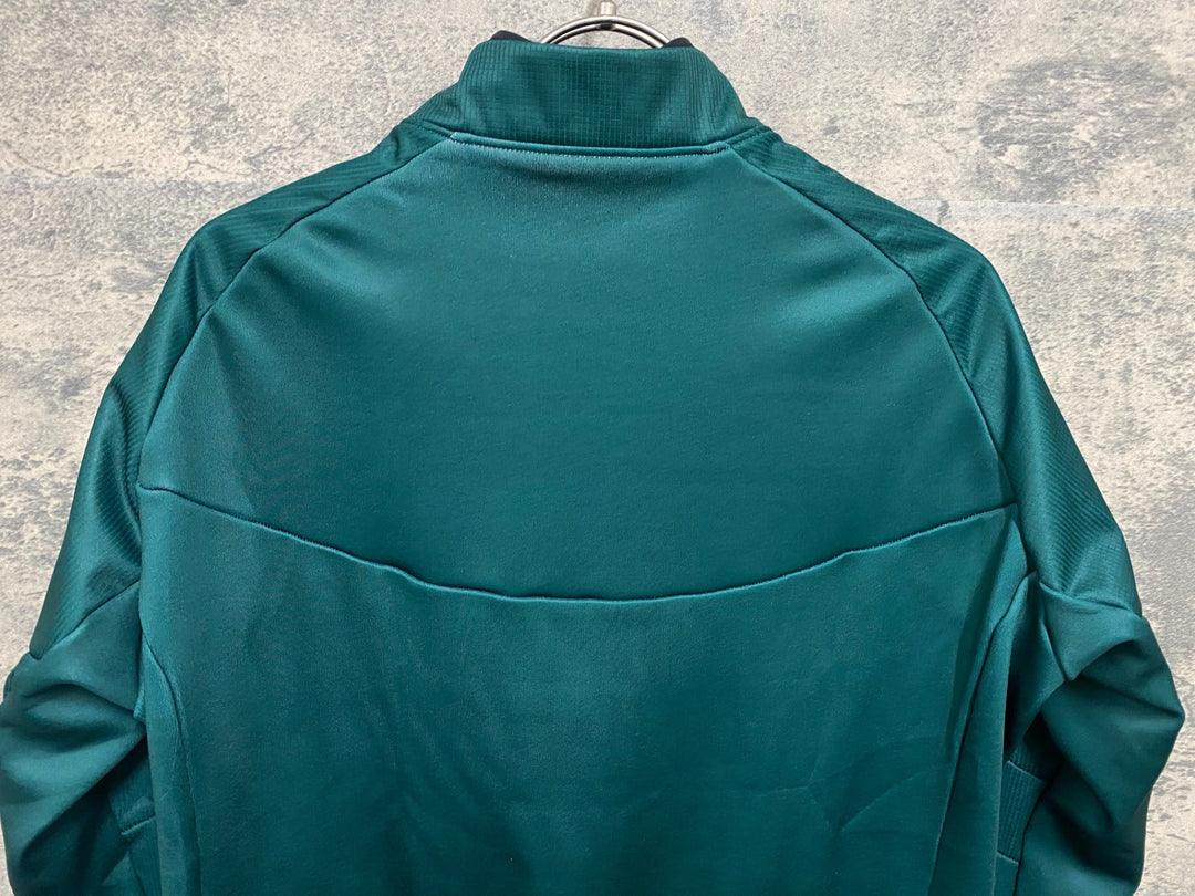 JX627 モーザン morethan 長袖 サイクルジャケット 緑 S 裏起毛