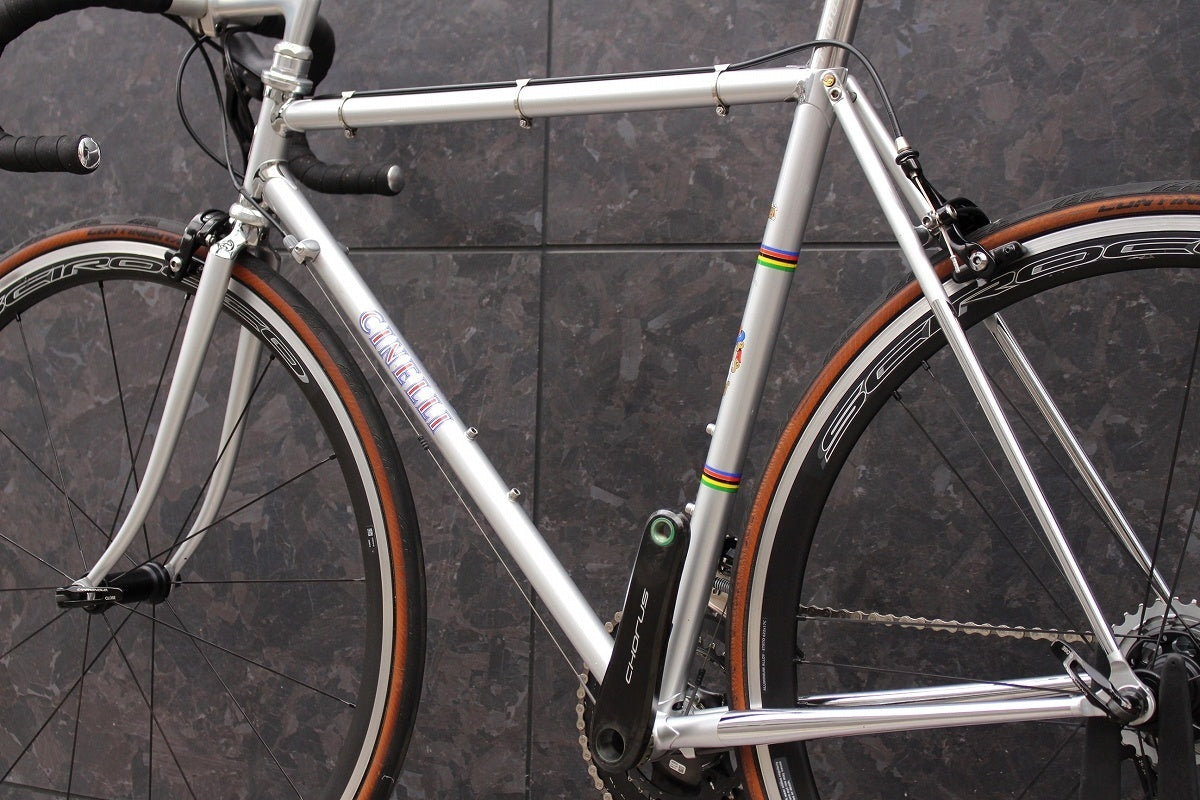 チネリ CINELLI スーパーコルサ SUPER CORSA VINTAGE カンパニョーロ コーラス 12S SCIROCCO 17C クロモリ  ロードバイク 【福岡店】