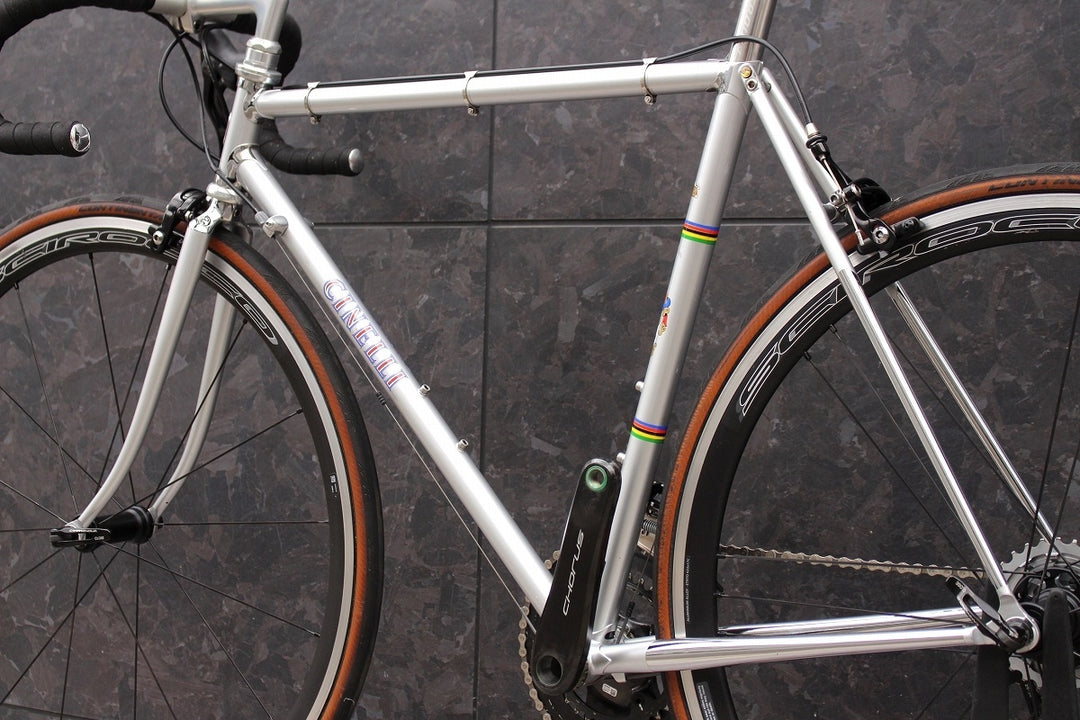 チネリ CINELLI スーパーコルサ SUPER CORSA VINTAGE カンパニョーロ コーラス 12S SCIROCCO 17C クロモリ ロードバイク 【福岡店】