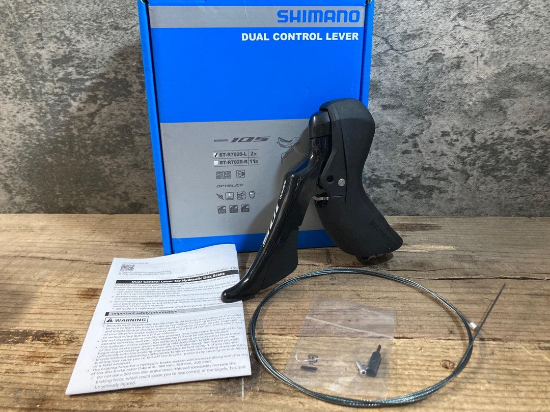 JY583 シマノ SHIMANO 105 ST-R7020-L STIレバー 左 2S 油圧