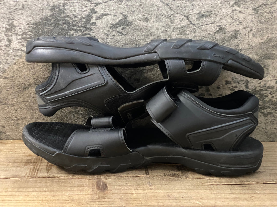 KK237 シマノ SHIMANO SD5 SH-SD501 M L01 S ビンディングシューズ サンダル 黒 EU43