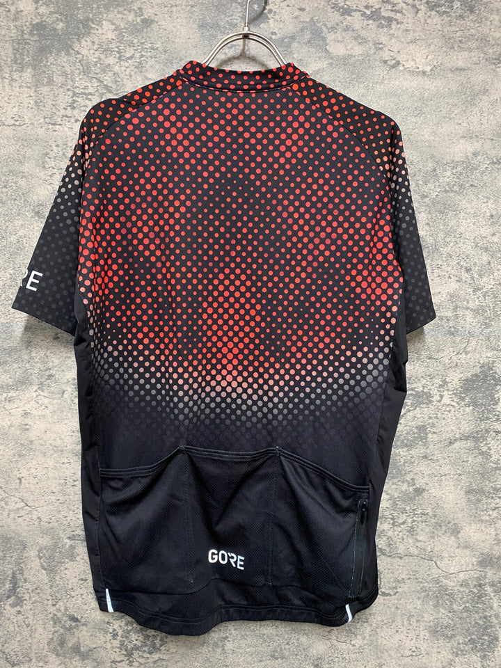 KB211 ゴア GORE 半袖 サイクルジャージ 黒赤 XL