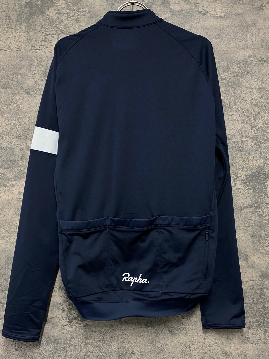 JW287 ラファ Rapha CORE LONG SLEEVE JERSEY 長袖 サイクルジャージ ダークネイビー L 裏起毛